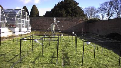 Image of walled garden setup
